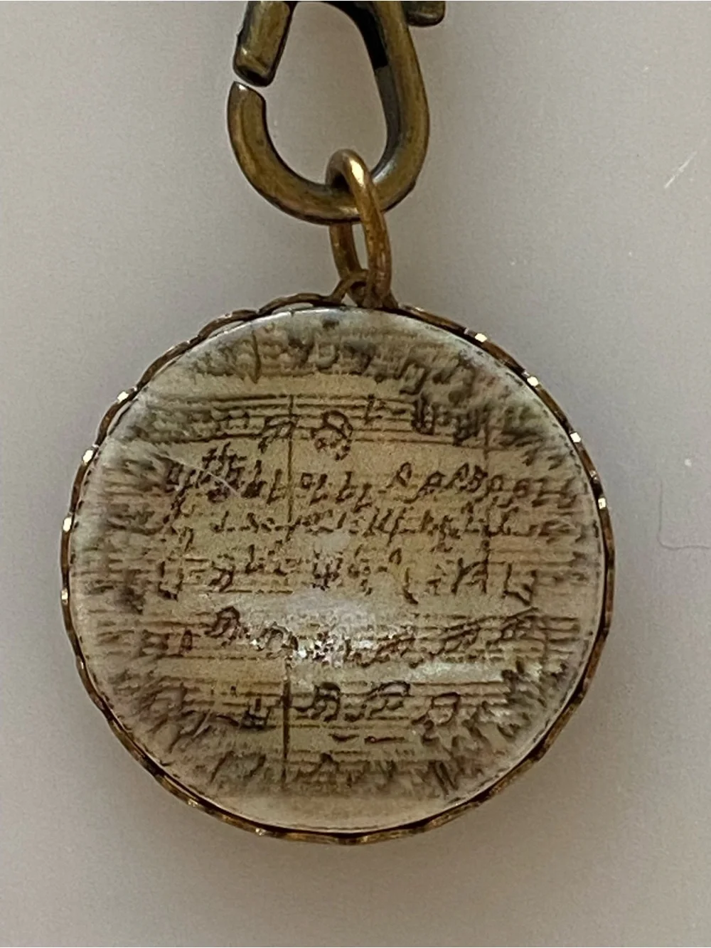 Brass Music Pendant